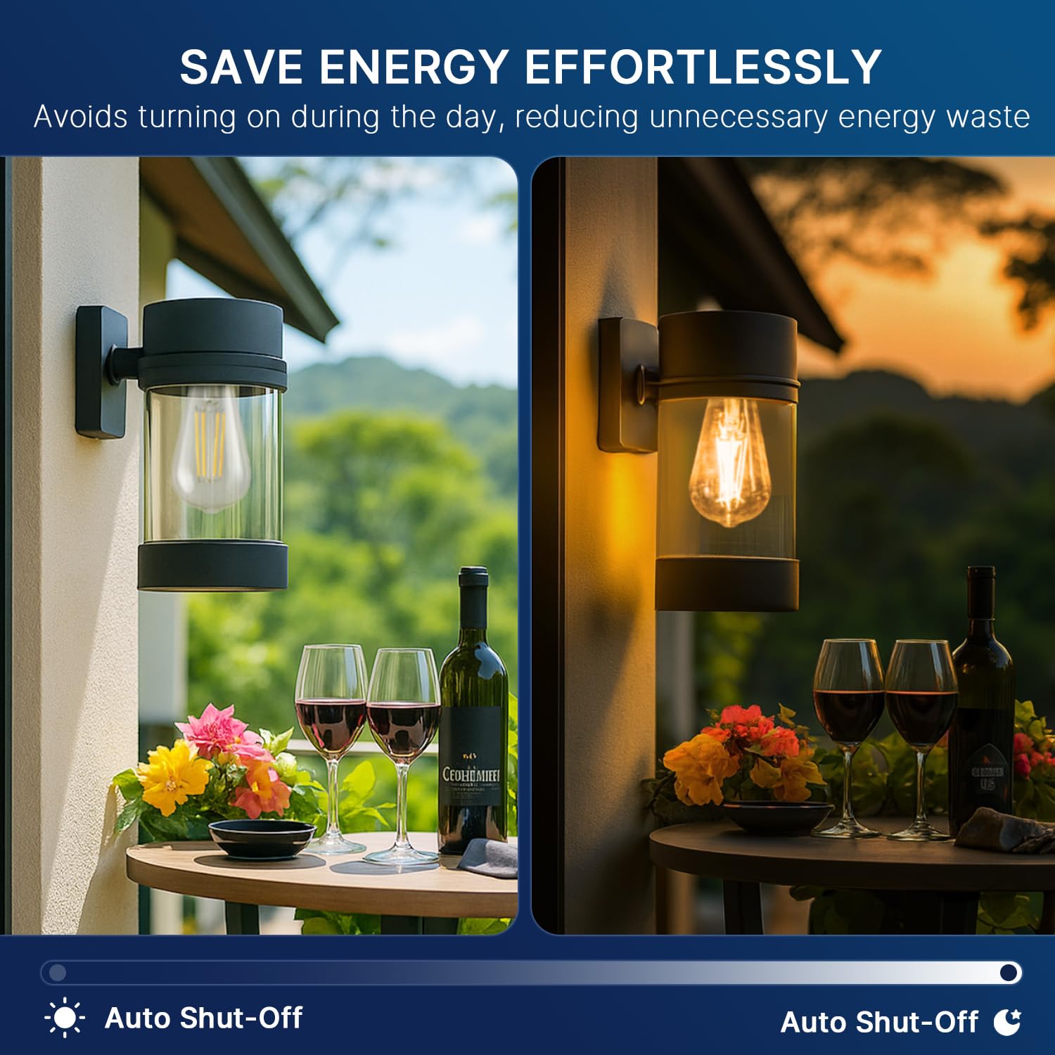 FLSNT 7W LED bulb saves energy versus 60W incandescent.