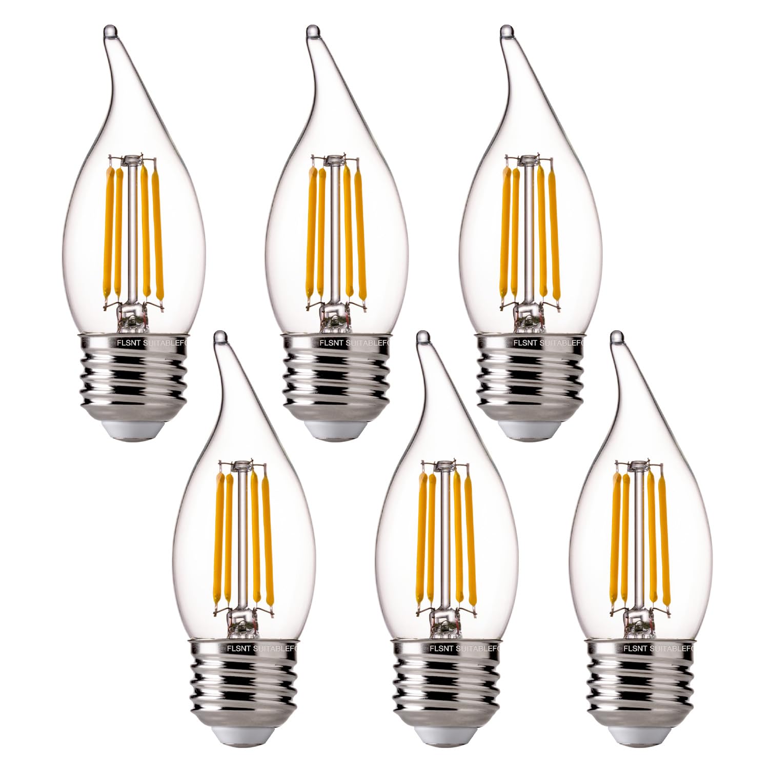 FLSNT CA11 dimmable filament bulb 2700K soft white for cozy ambiance