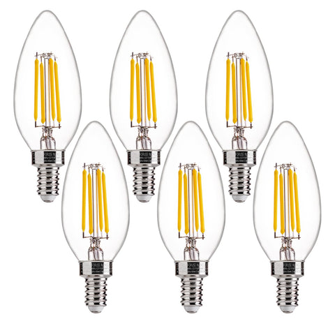 FLSNT dimmable B11 E12 chandelier bulb for ambient living spaces.