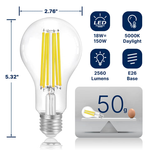 FLSNT dimmable LED bulb shown in lamp for smooth brightness control