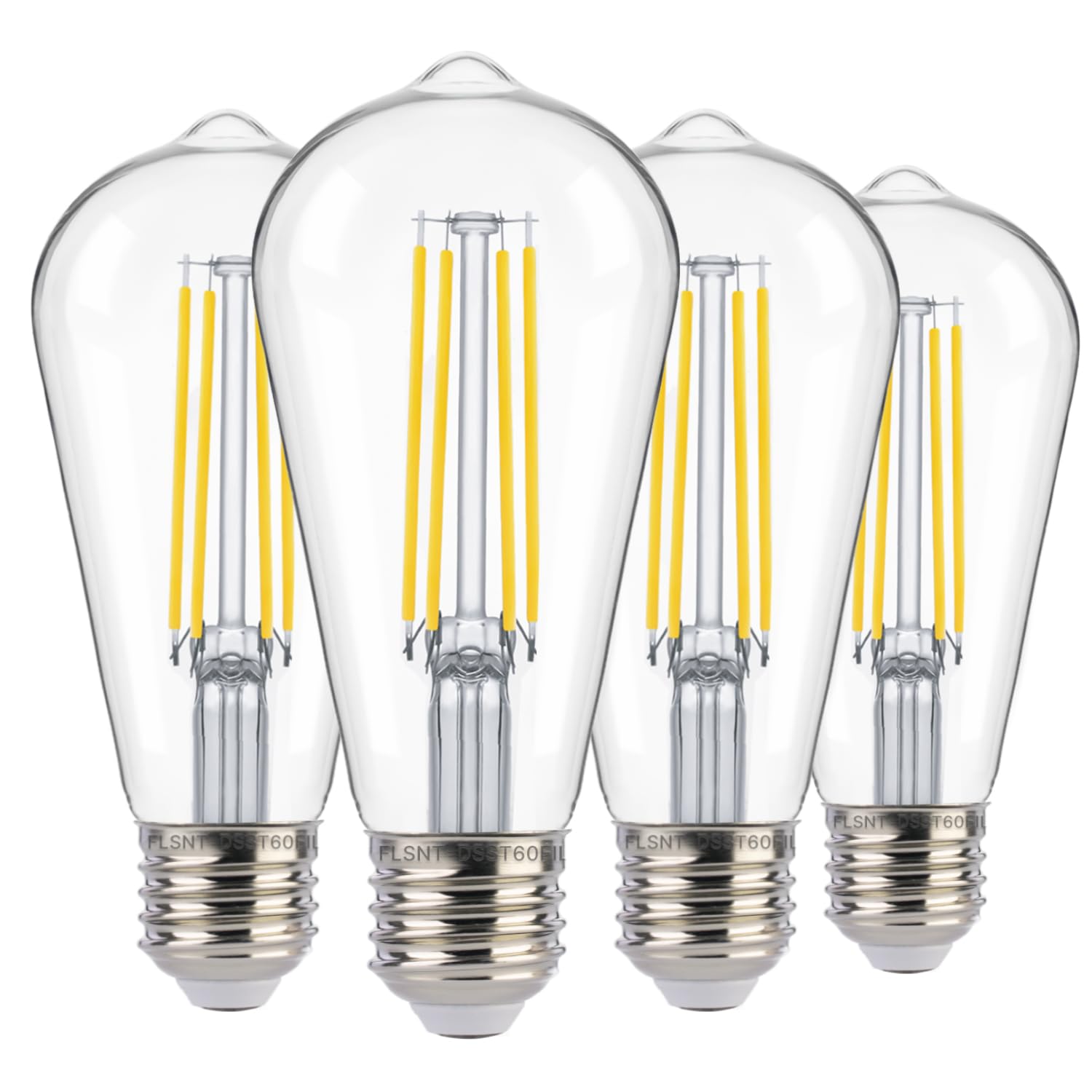 FLSNT dusk-to-dawn ST19 bulb for outdoor lighting, automatic nightly illumination.
