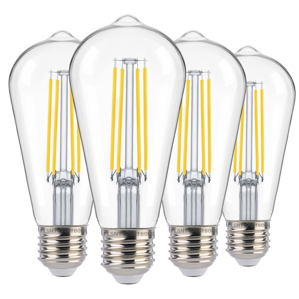 FLSNT dusk-to-dawn ST19 bulb for outdoor lighting, automatic nightly illumination.