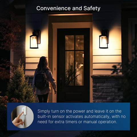 FLSNT E26 base bulb installs easily into standard outdoor fixtures