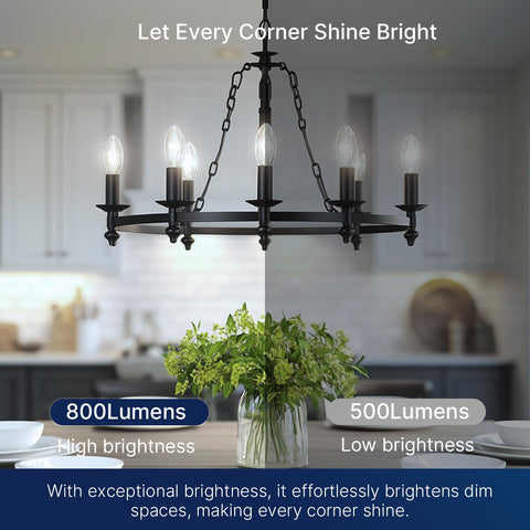 FLSNT energy-saving LED bulb uses 5.5W for efficiency.