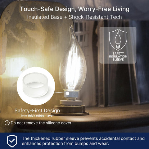 FLSNT 100W-equivalent LED bulb delivering 800 lumens instantly.