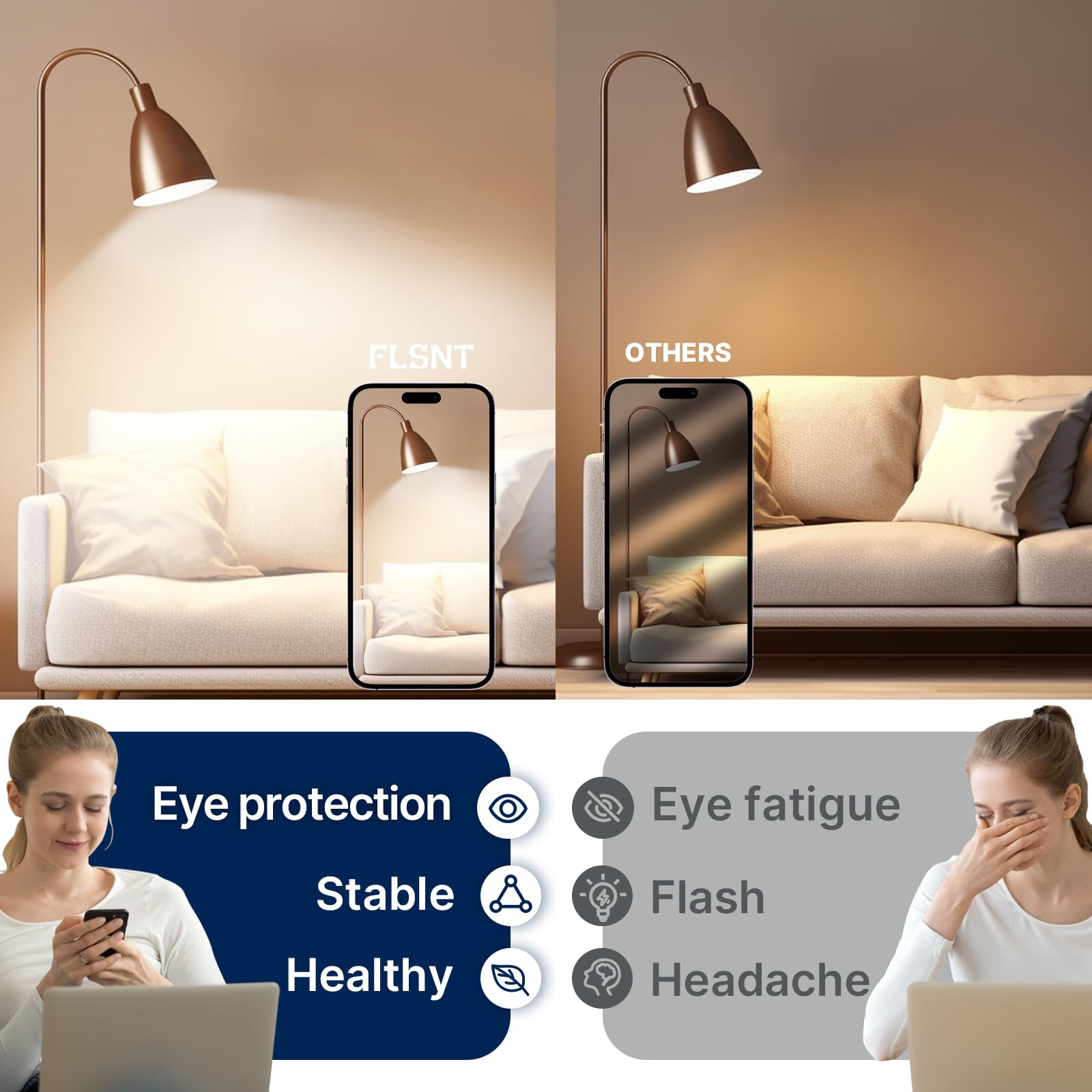 FLSNT non-dimmable A23 bulb works with standard switches