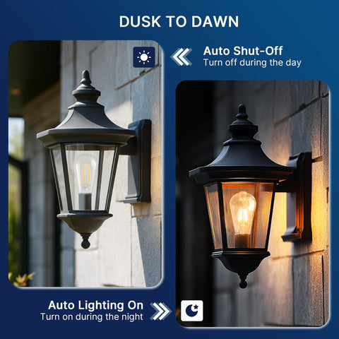FLSNT four-pack outdoor LED bulbs for porch and pathways.
