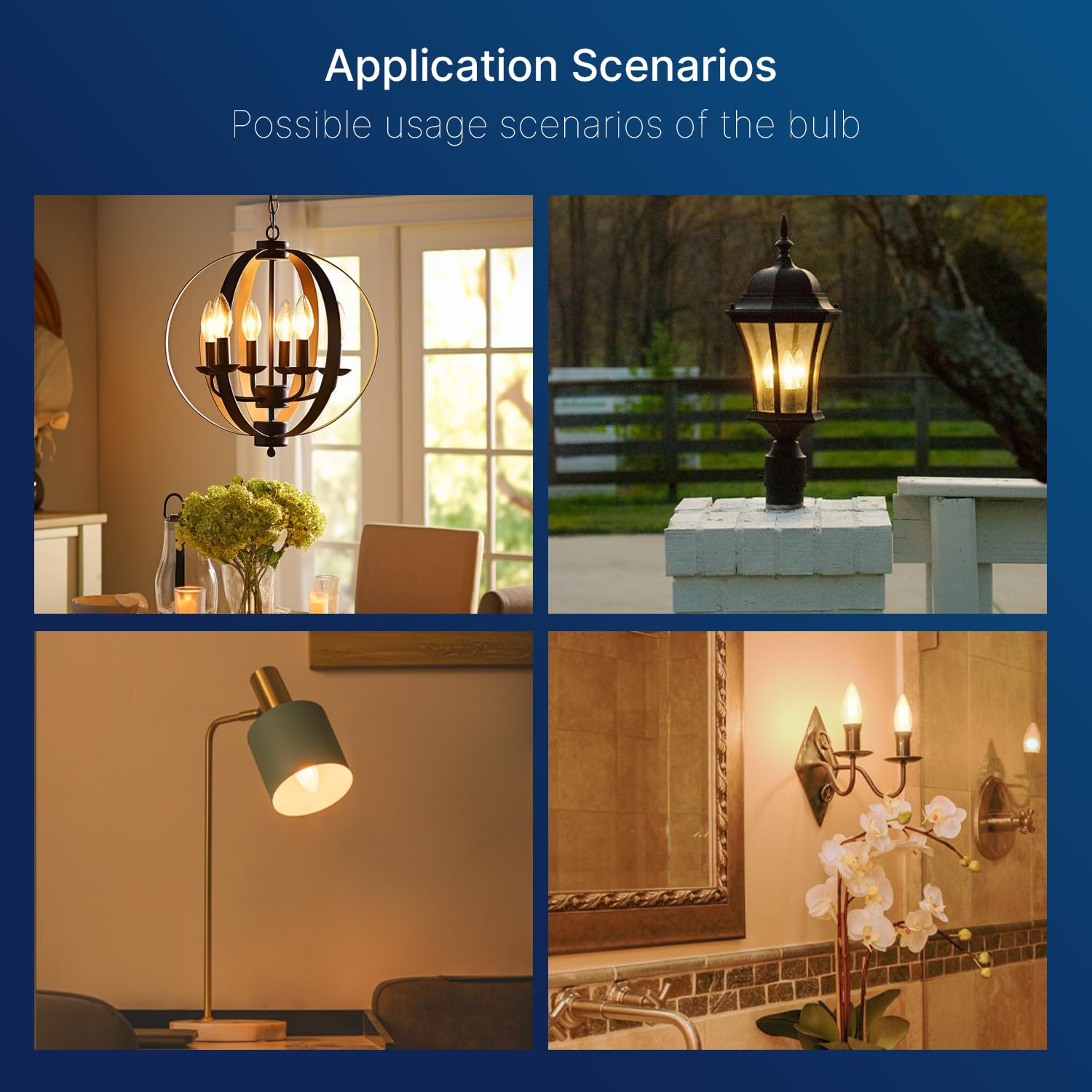 FLSNT wide-application LED bulb suitable for homes, hotels, and offices.