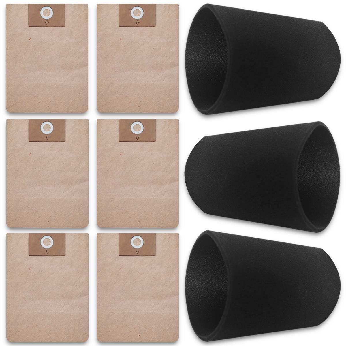FLTARESA Stanley 4-5 gallon vacuum bags for easy debris containment