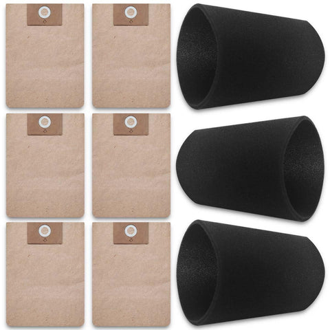 FLTARESA Stanley 4-5 gallon vacuum bags for easy debris containment
