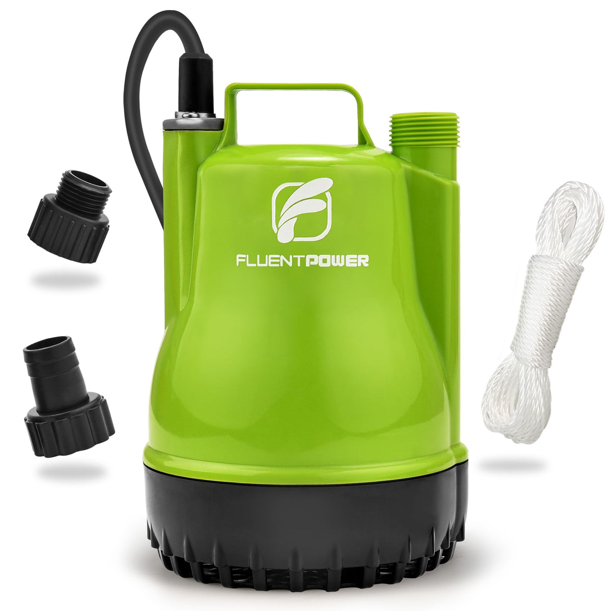 FLUENTPOWER quarter-horsepower utility pump portable submersible for quick water removal.