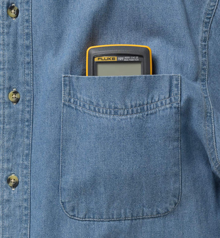 Fluke 101 buzzer aids quick verification during troubleshooting.