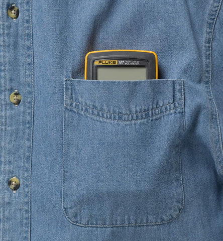 Fluke 107 CAT III 600 V safety rating supports on-site testing