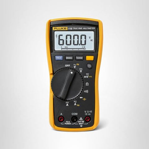 Fluke 115 600V CAT III safety rated for versatile field testing