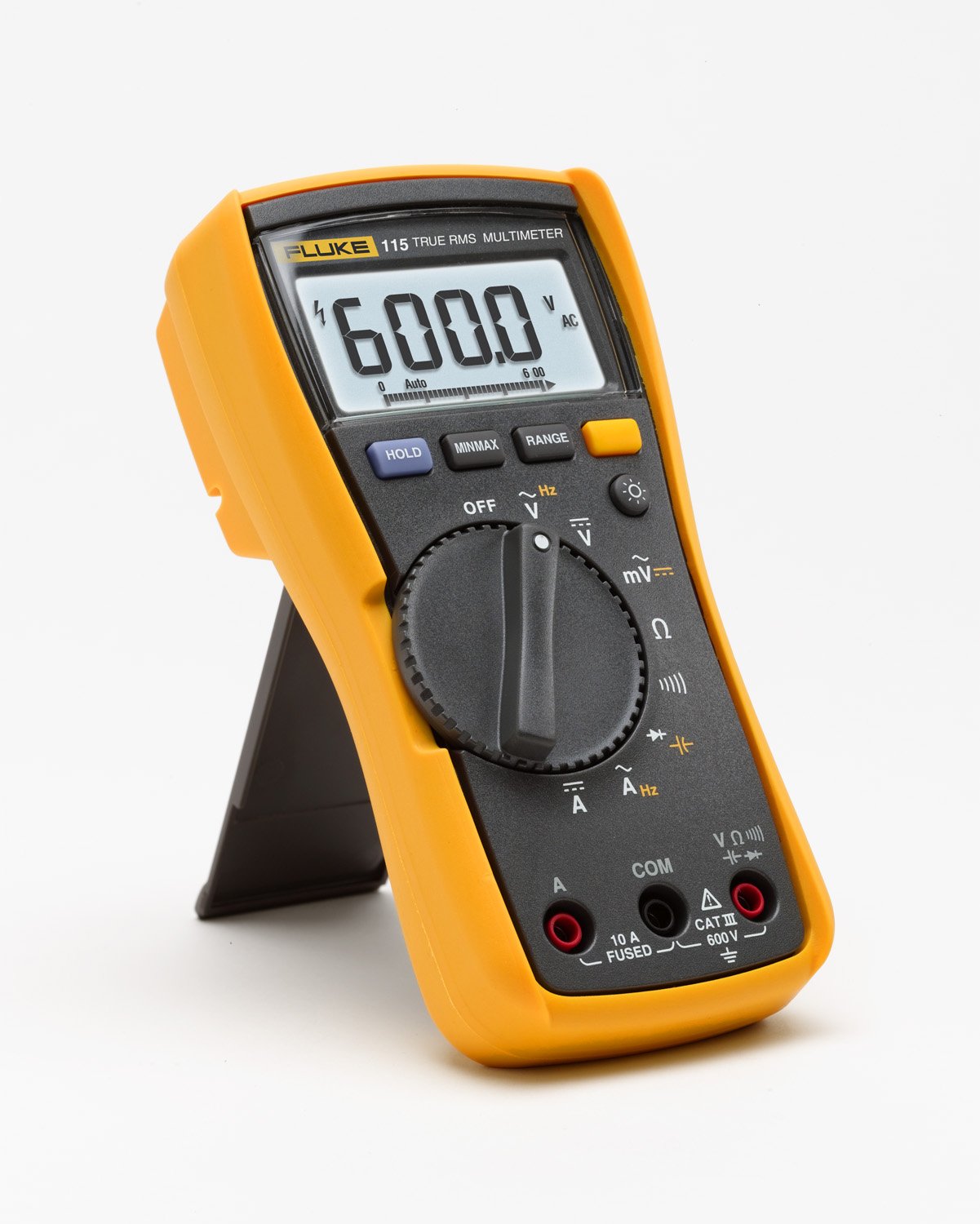 Fluke 115 TL75 test leads included, ready for fast testing