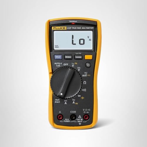 Fluke 117 min, max and average readings capture trends quickly.