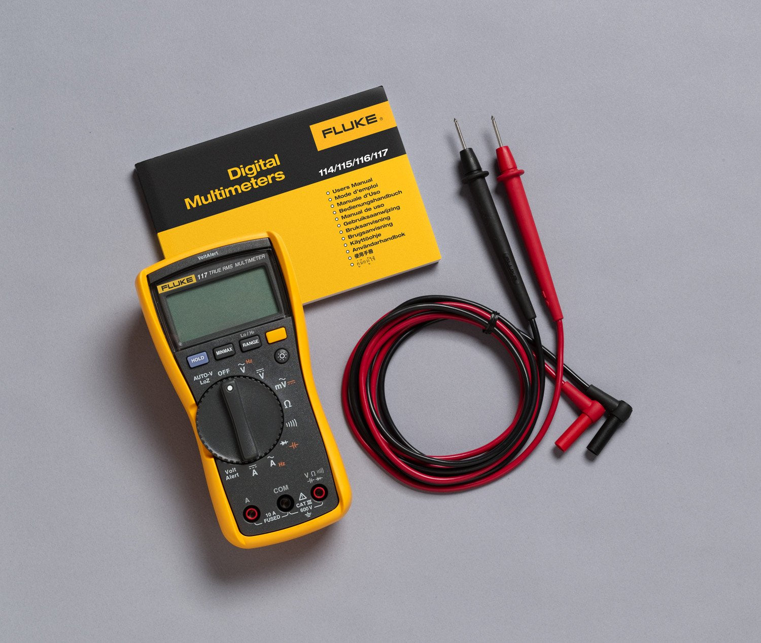 Fluke 117 non-contact voltage detection helps identify live components safely.