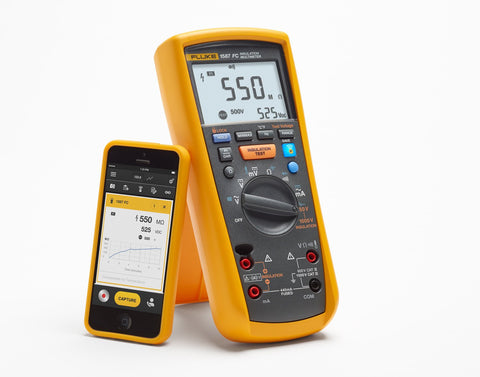 Fluke 1587 FC wireless setup enables seamless data sharing on job sites.