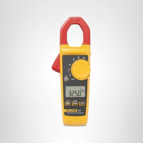 Fluke 325 clamps around conductors to verify current and continuity efficiently.