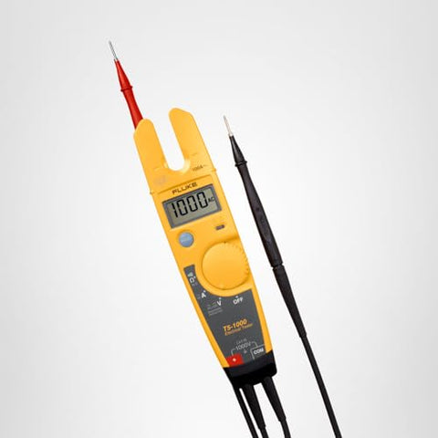 Fluke T5-1000 compact storage back keeps leads organized.