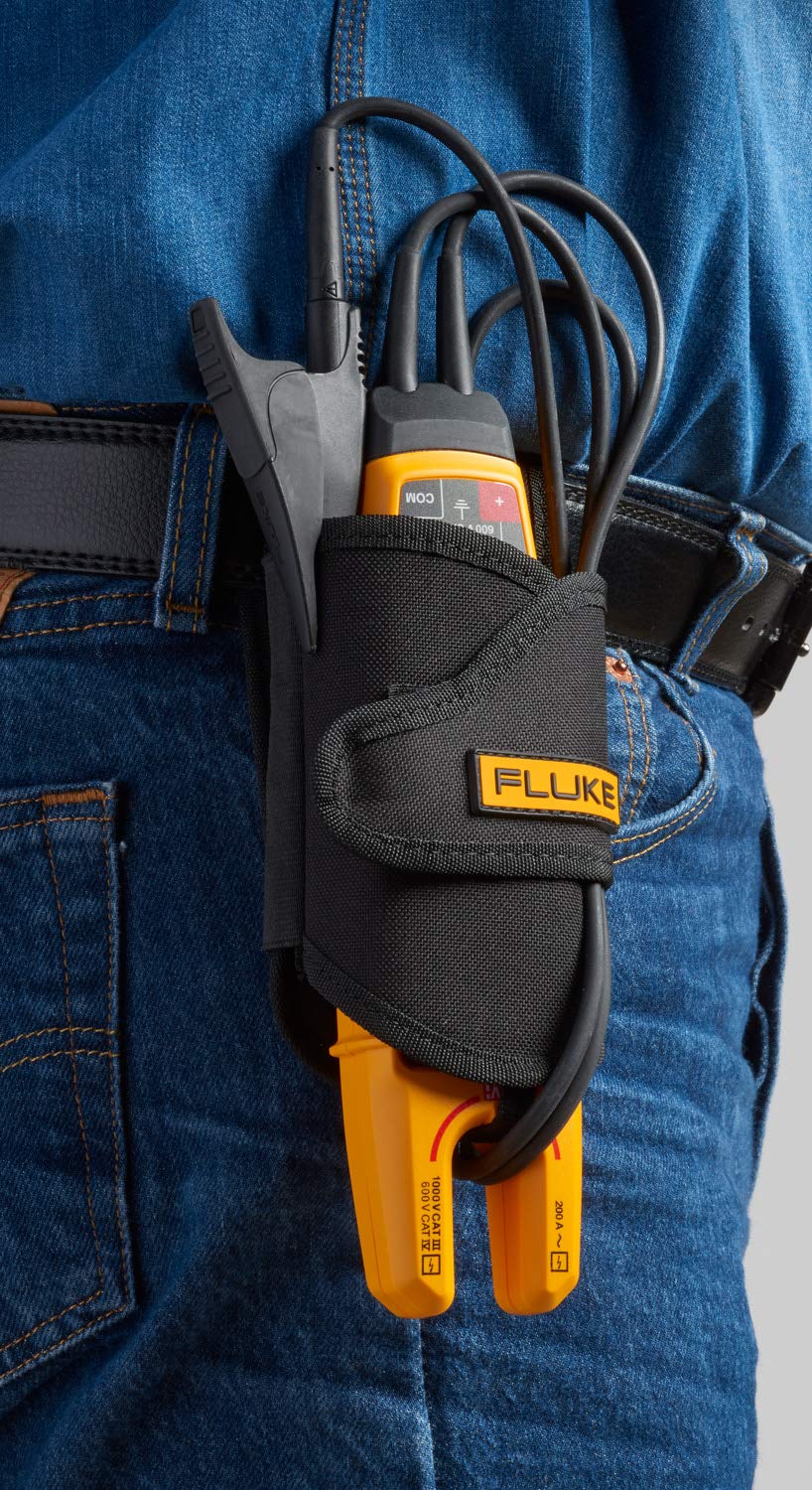 Fluke T6-1000 PRO includes heavy-duty clip and carrying holster