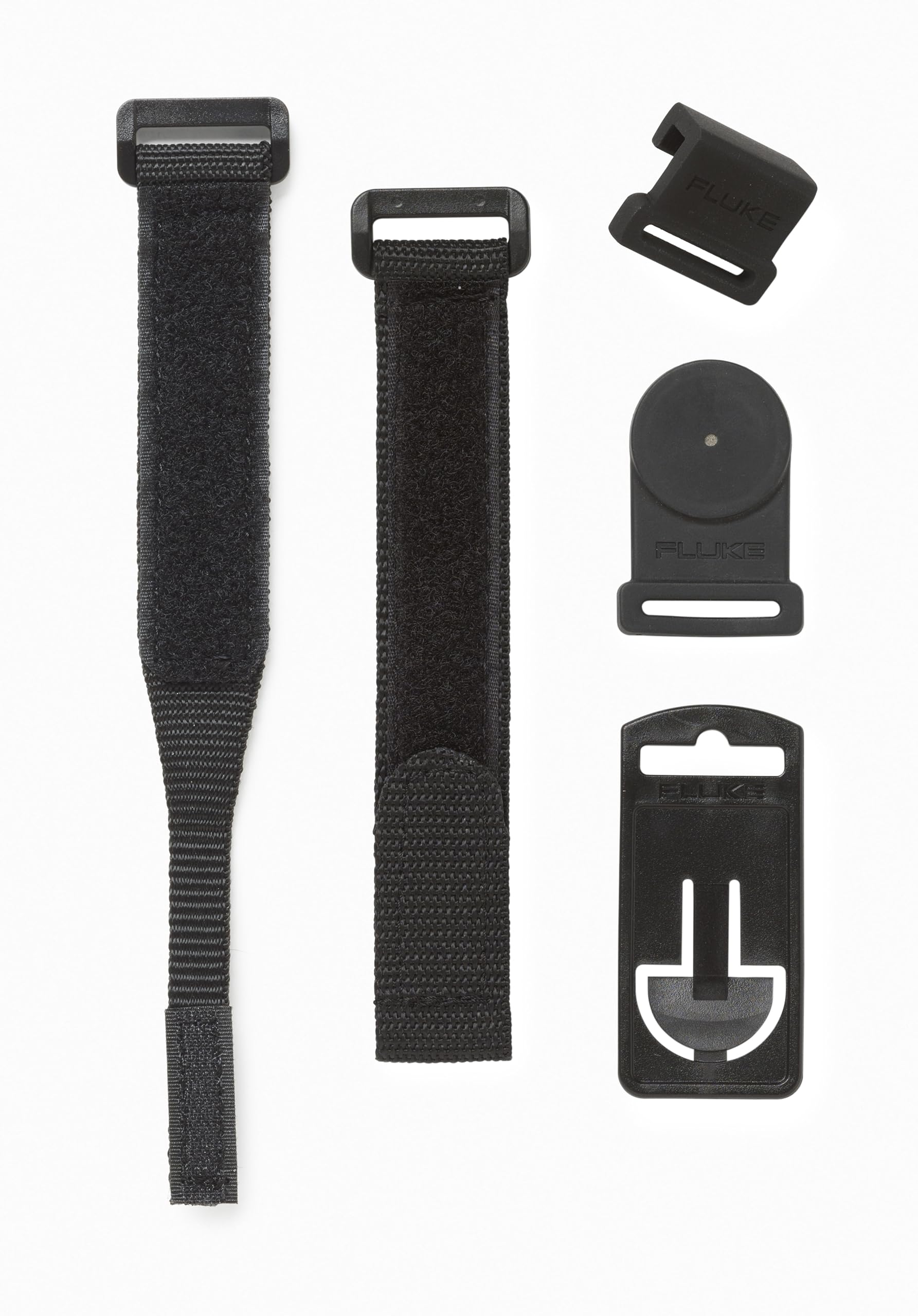 Fluke TPAK meter hanger magnet secures hands-free measurements on metal surfaces.