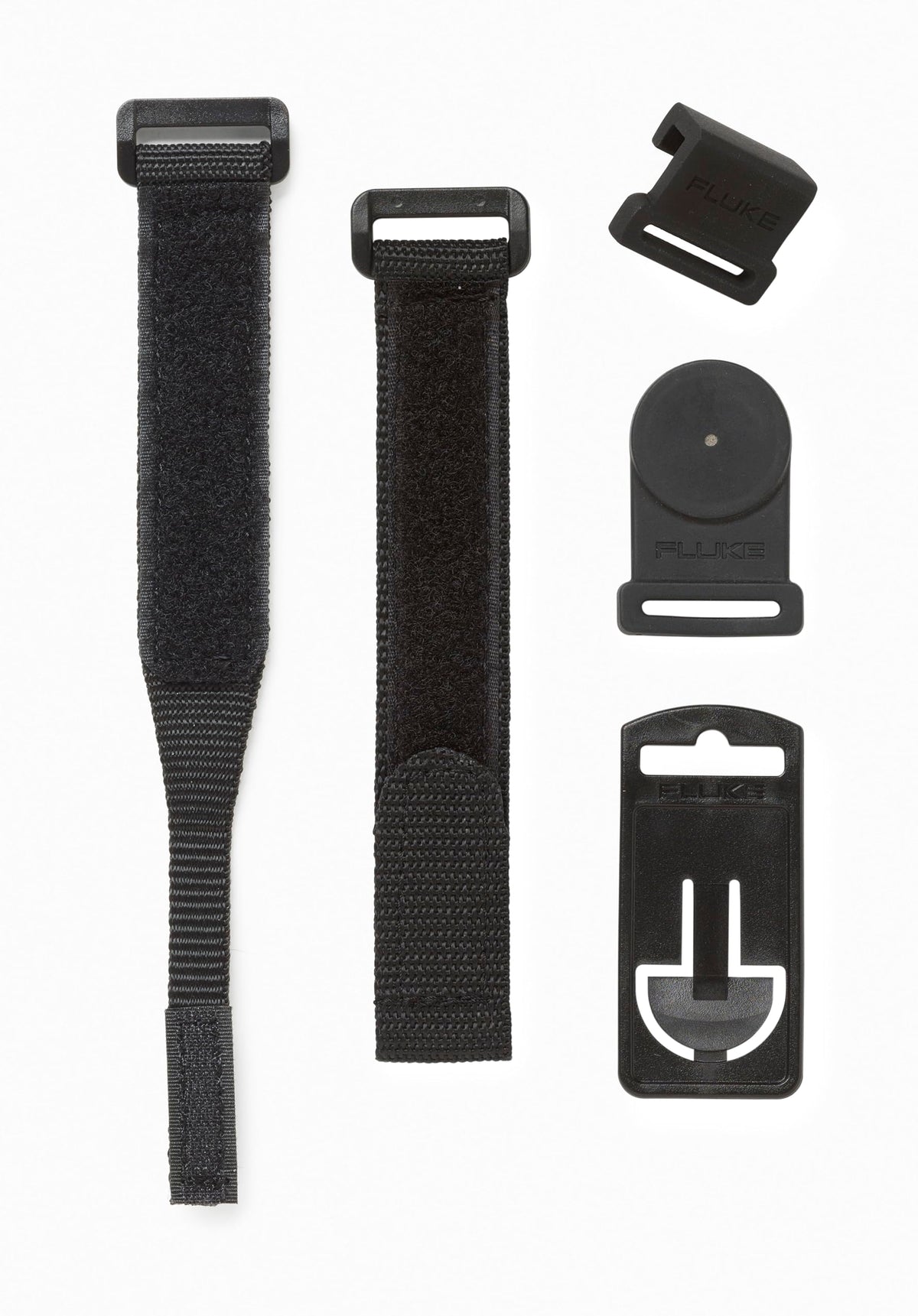 Fluke TPAK meter hanger magnet secures hands-free measurements on metal surfaces.