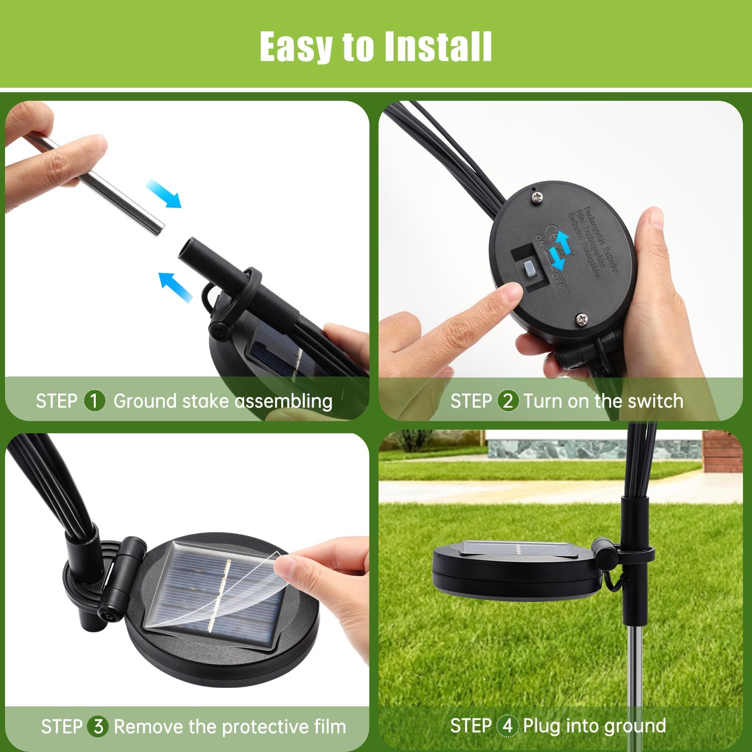 Flumy IP65 waterproof ABS and metal construction withstands harsh weather