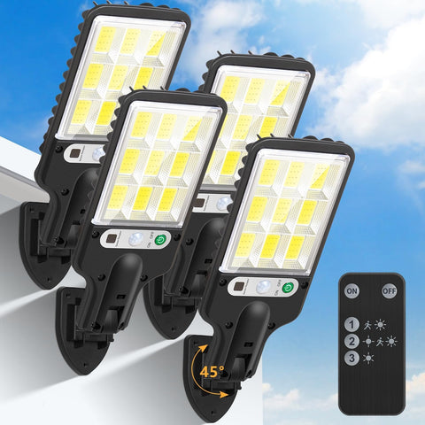 Flumy outdoor street light with 108 LEDs delivering bright, even illumination for yards