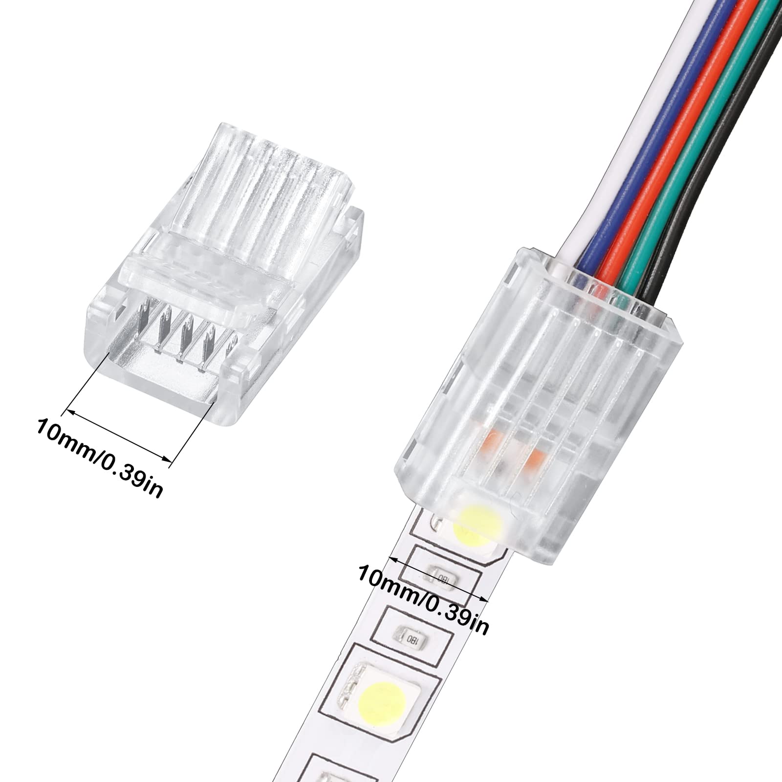 Flutesan 22 AWG wire entry demonstrates clean polarity alignment