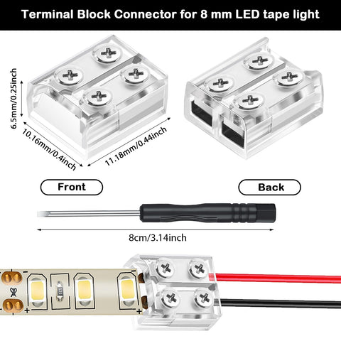 Flutesan 25-pack LED connector package showing complete kit contents.