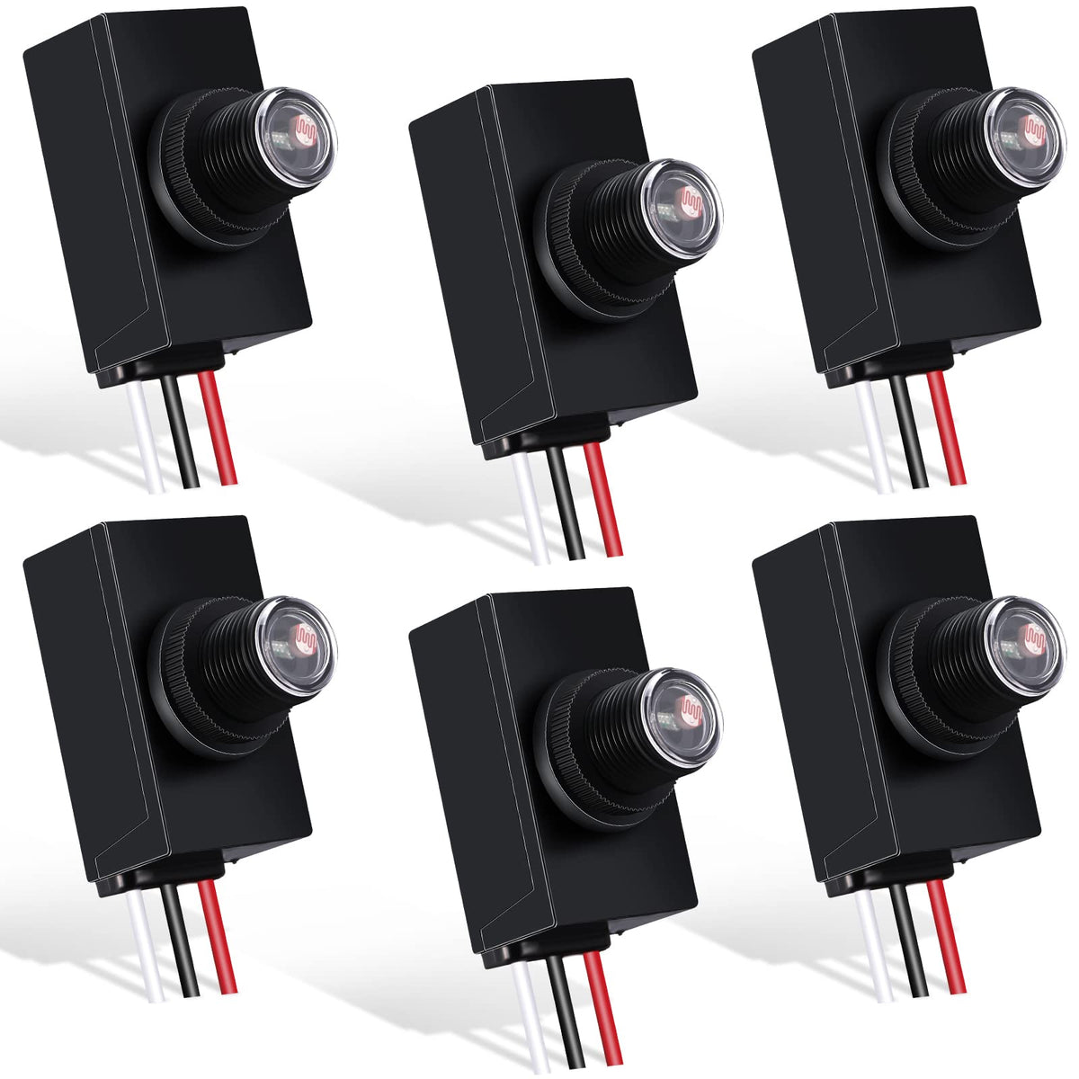 Flutesan front-view dusk-to-dawn sensor for automatic exterior lighting.