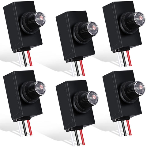 Flutesan front-view dusk-to-dawn sensor for automatic exterior lighting.