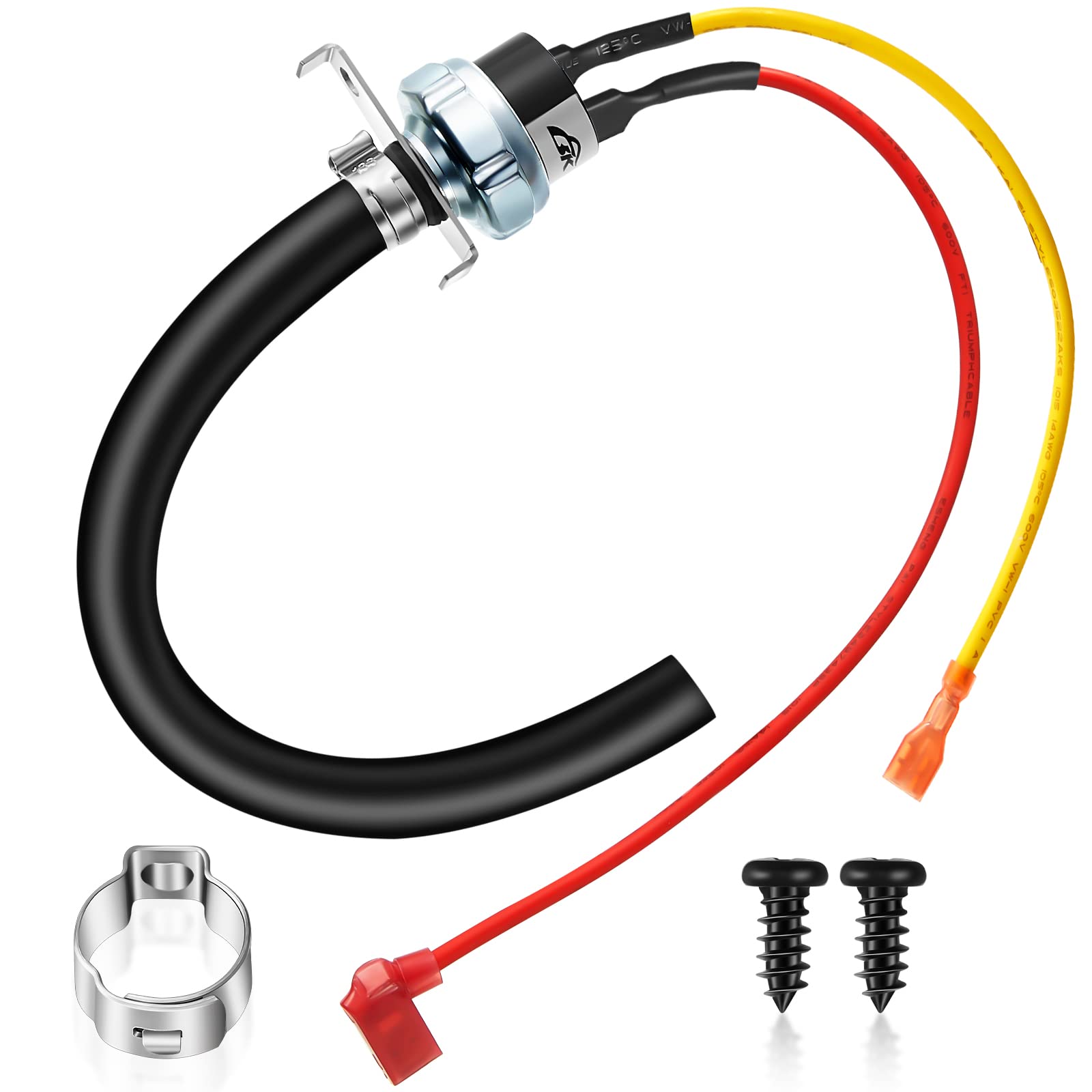 Flutesan air pressure switch front view for precise compressor control.
