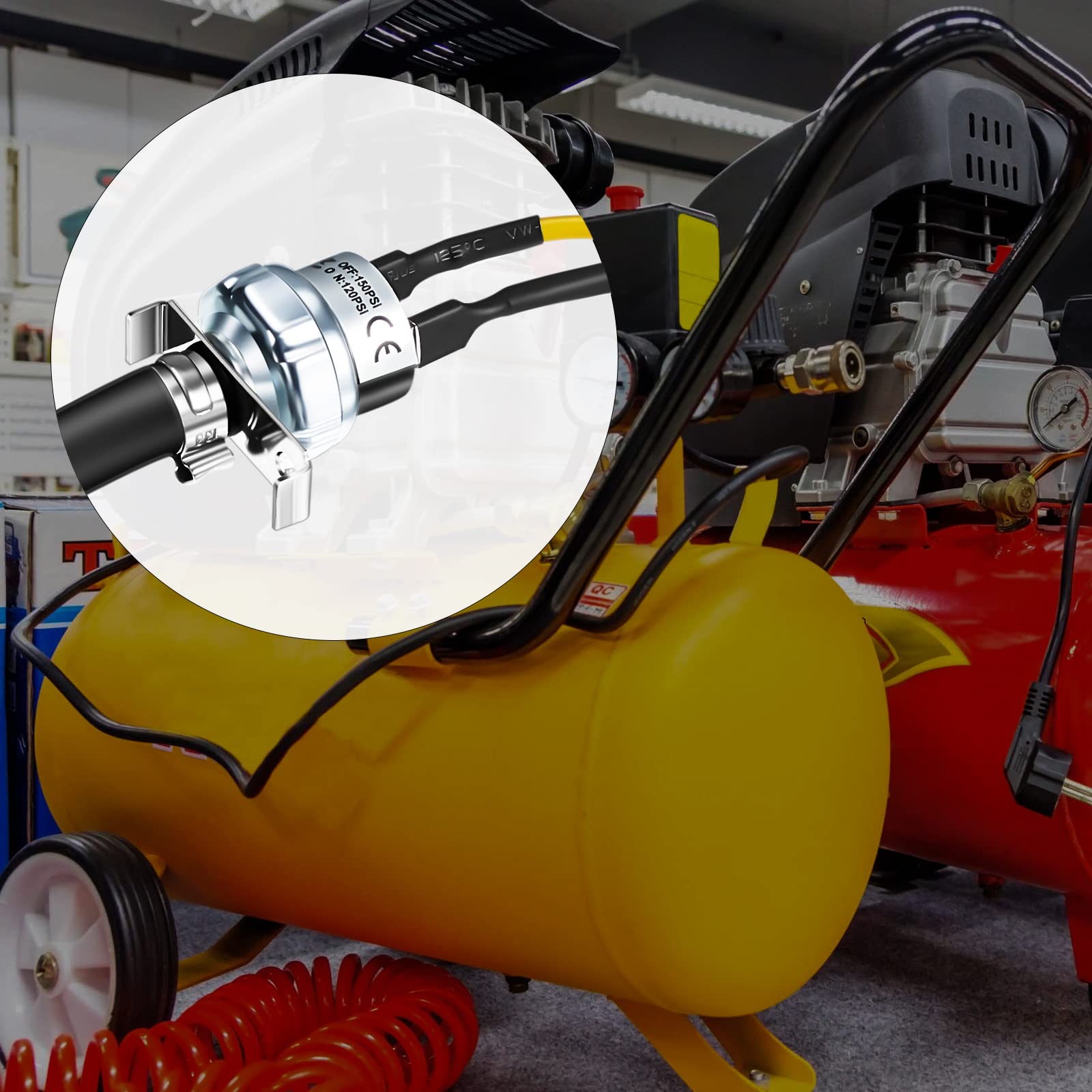 Flutesan air pressure switch mounting connectors enable flexible installation.