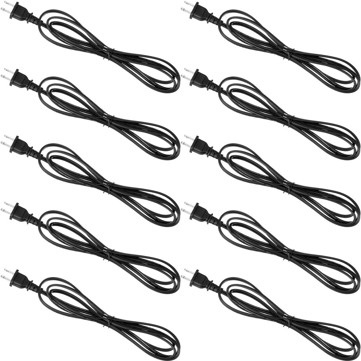 Flutesan lamp cord set 6ft black with molded plug for easy wiring