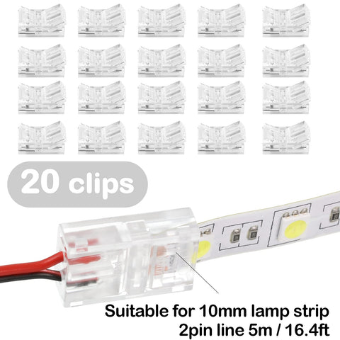 Flutesan PC-material LED connector close-up showing sturdy build