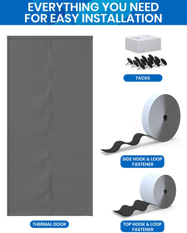 Flux Phenom versatile year-round door curtain for doorway protection and privacy.
