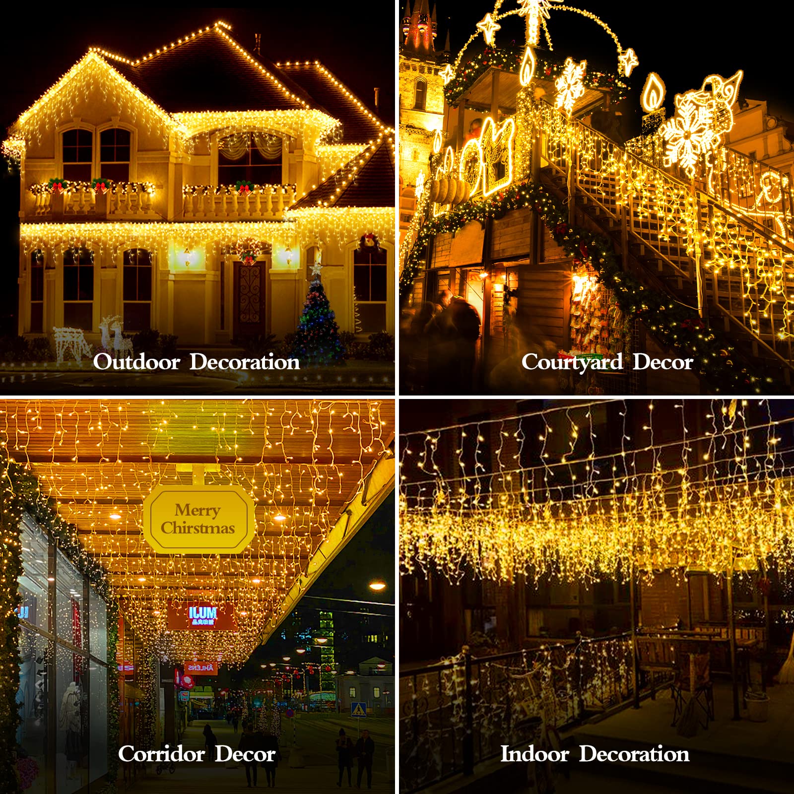 FLVOECN warm white festival lights are ideal for weddings, parties, and home decor.