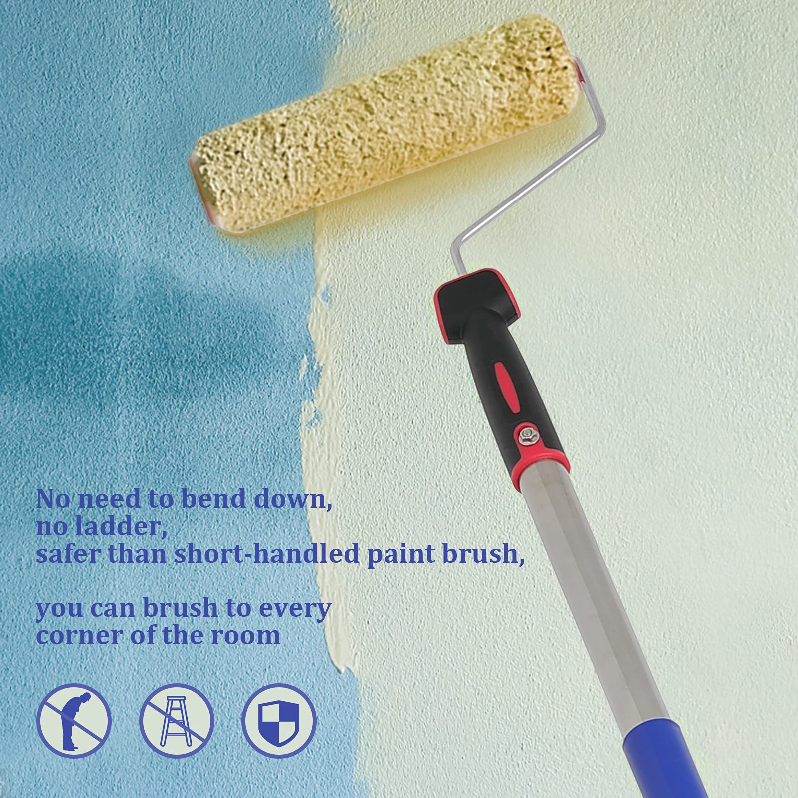 FLY HAWK 1/2 inch roller thickness enables broad wall coverage.