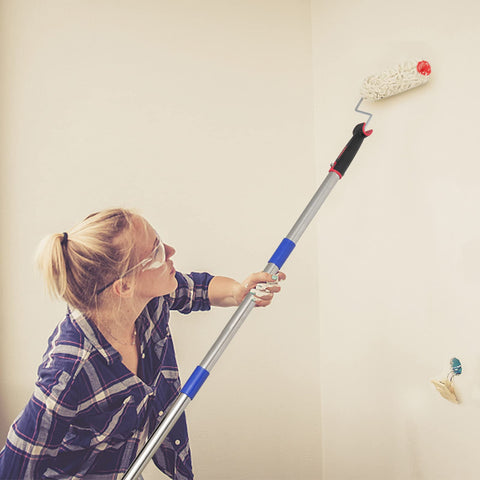 FLY HAWK ladder-free painting setup saves time across rooms.