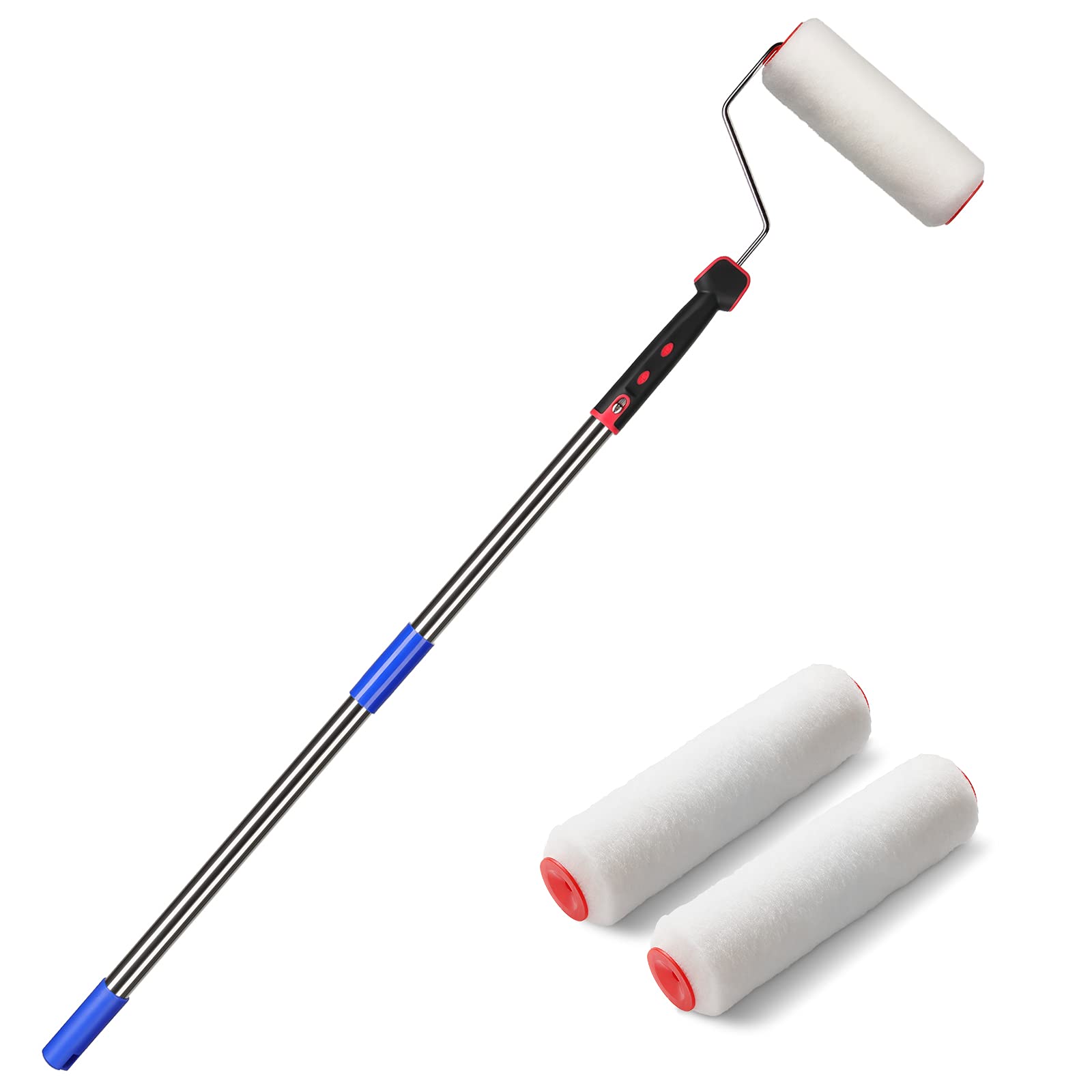 FLY HAWK paint roller with 4 ft extendable pole delivering reach and speed.