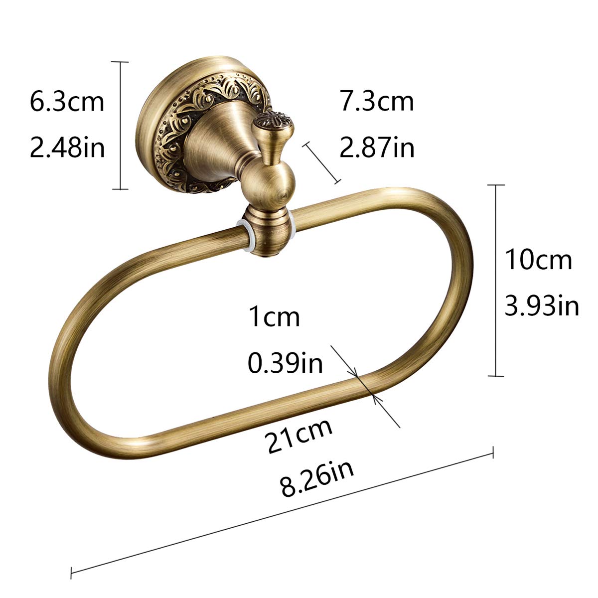 Flybath concealed screws design detail for a sleek appearance.