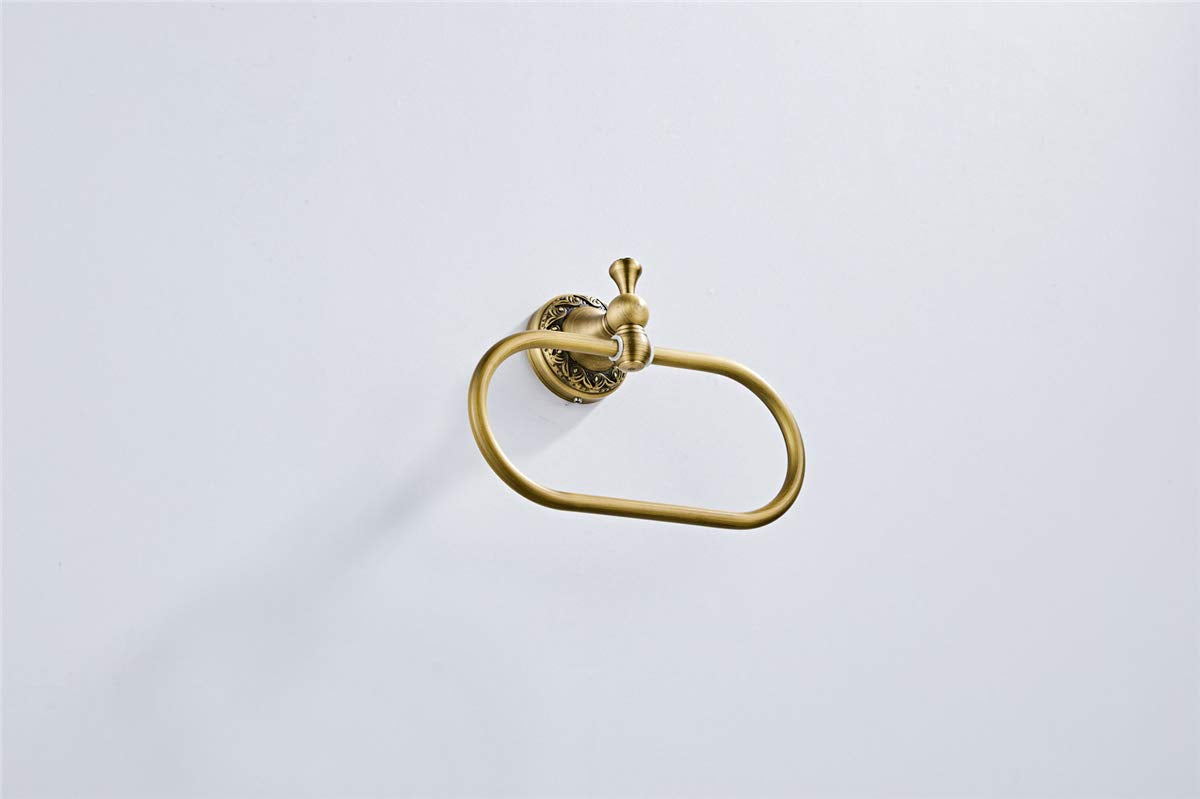 Flybath wall-mounted towel ring being installed in a bathroom.