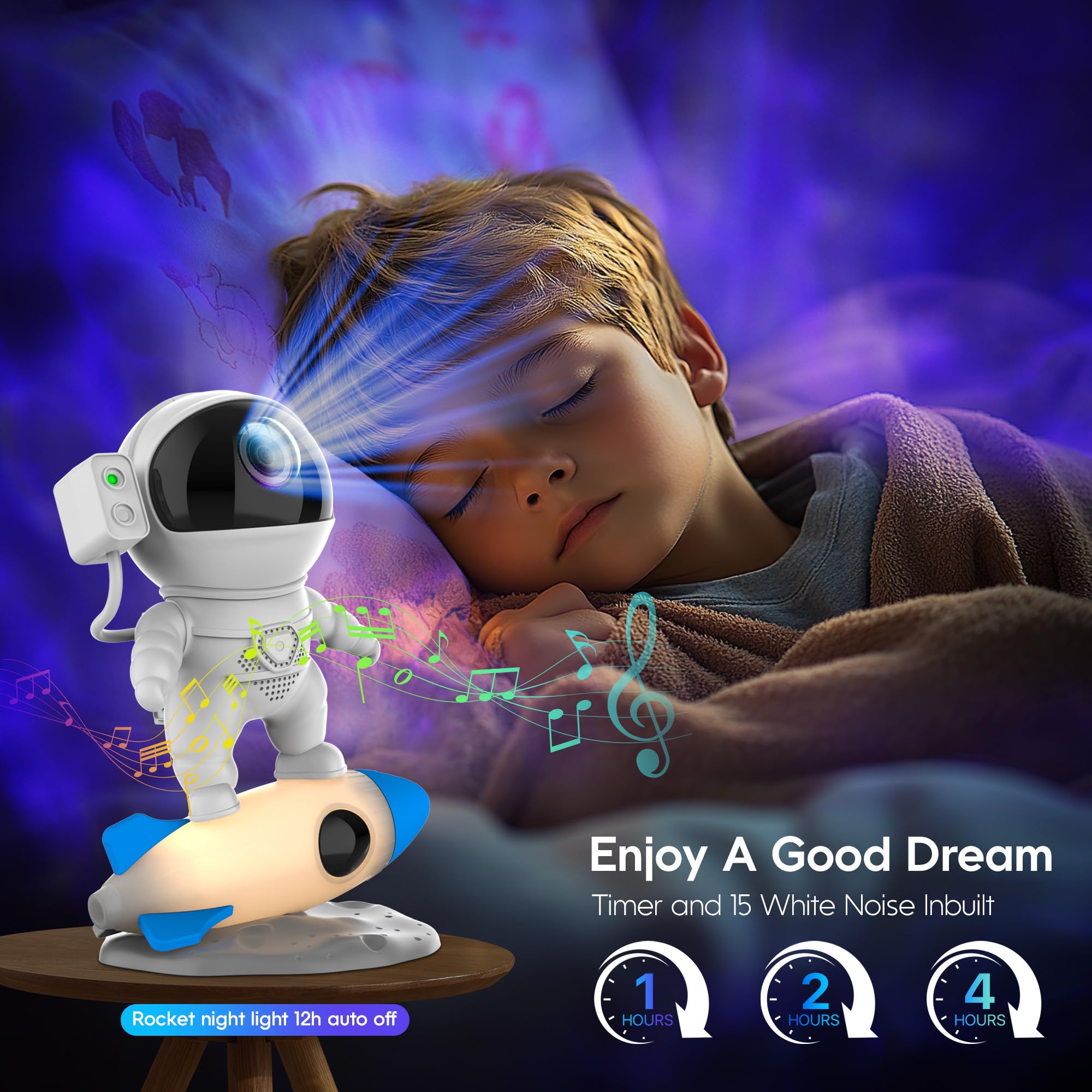 FlyEagle Galaxy nebula projection creates immersive nebula visuals for calm evenings.
