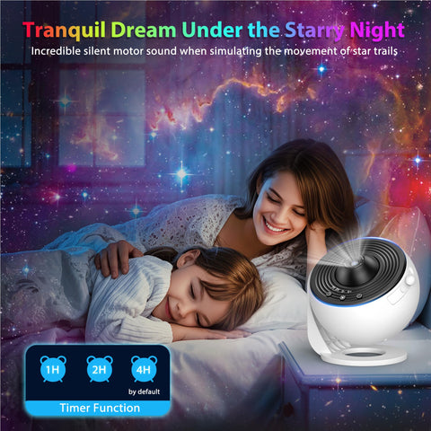 FlyEagle Galaxy Projector's simple 3-button control for easy setup.