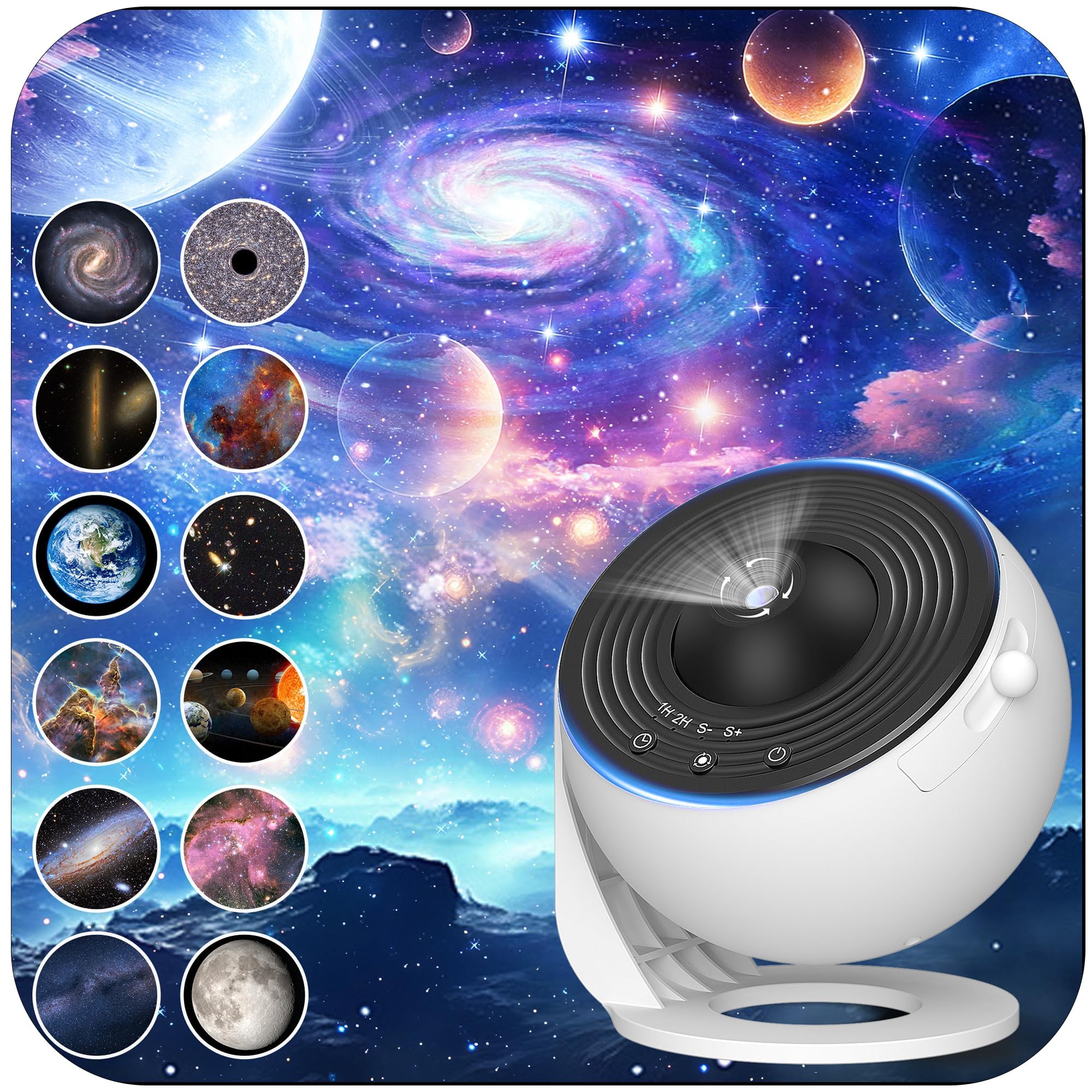 FlyEagle Galaxy Projector delivers vivid HD stars on ceilings for immersive bedtime scenes.