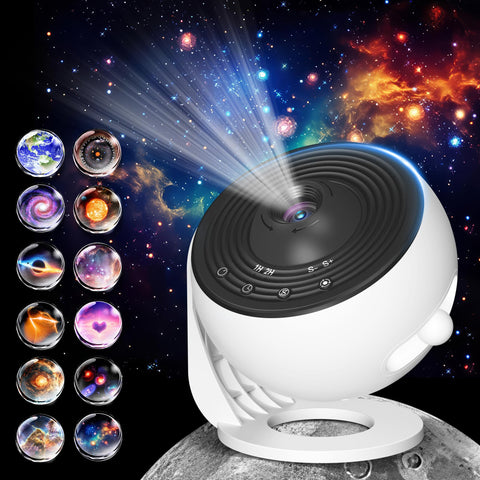 FlyEagle Galaxy Projector Pro Earth disc projection for immersive night sky ambience.