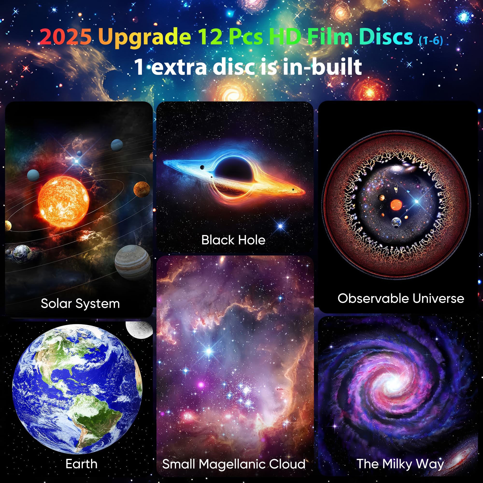 FlyEagle Galaxy Projector Black Hole Pattern enhances dramatic bedroom ambiance.