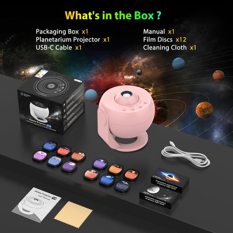 FlyEagle Galaxy Projector Moon Inbuilt Pattern instantly brightens ceilings.